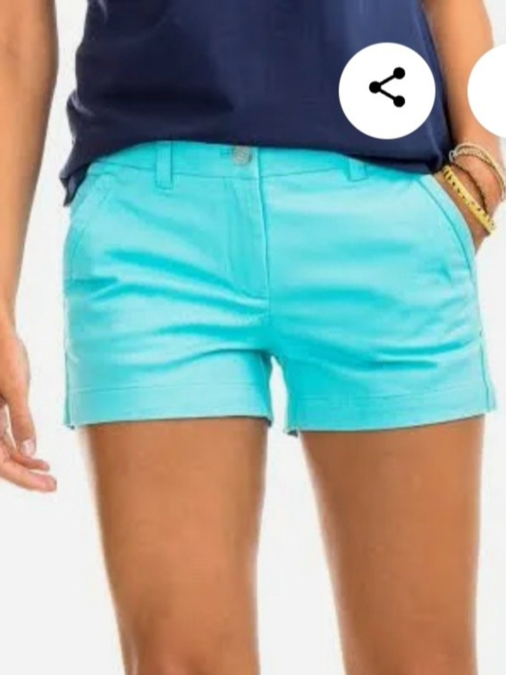 Southern Tide Women's Leah Short Size 10 Teal NWT
